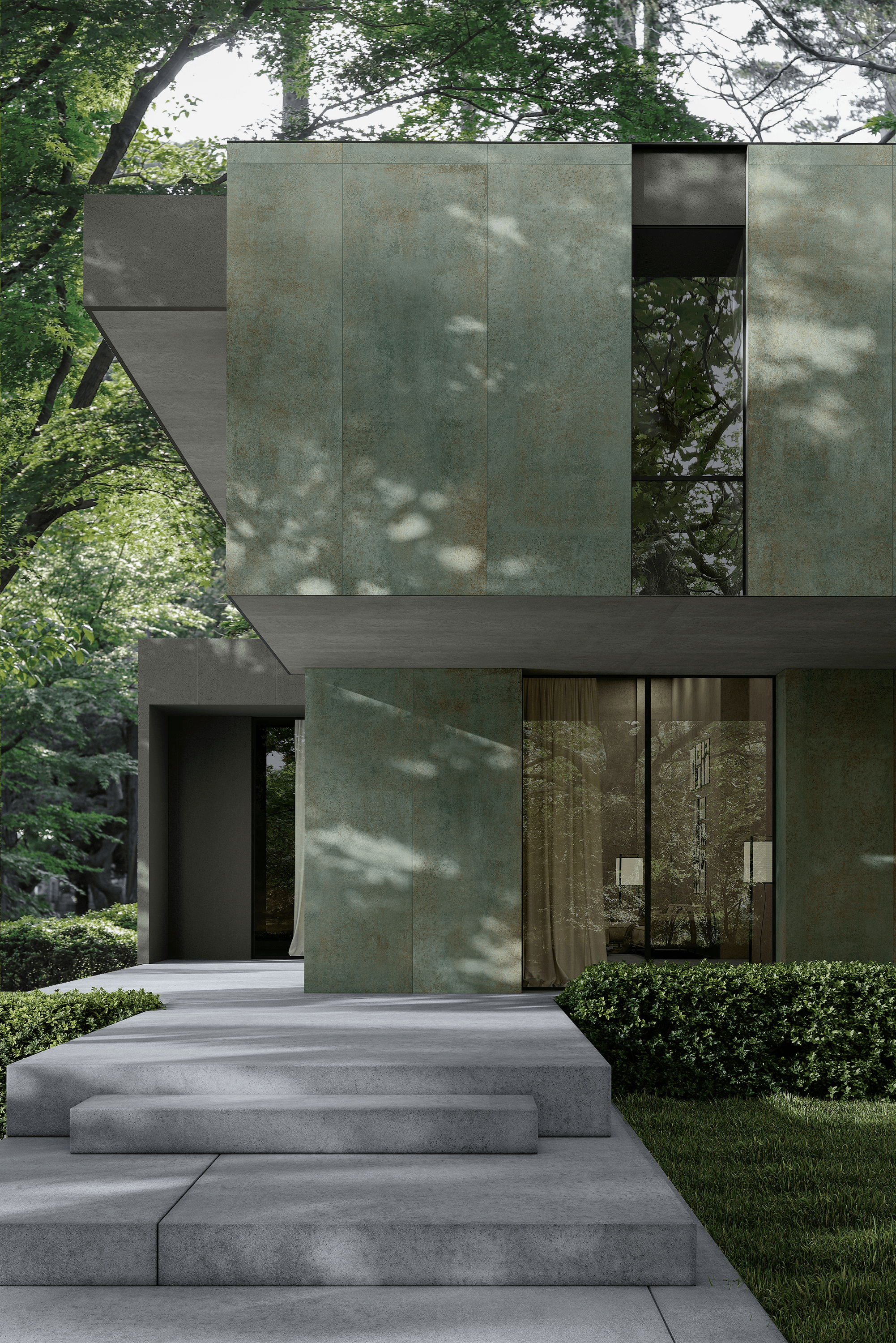 PURE.TECH Teal Sintered Cladding Facade