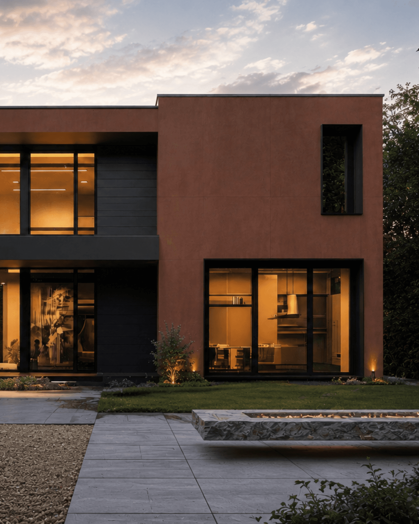 terracotta inspired faced panel